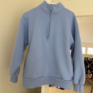 Aritzia Light Blue Sweatfleece Boyfriend Fit